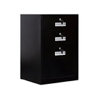 Slim Under Desk Lockable Office Storage Cabinet with Drawer