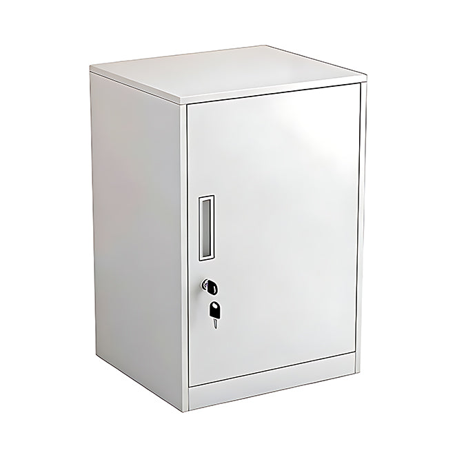 Slim Under Desk Lockable Office Storage Cabinet with Drawer