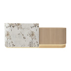 Reception Desk – Modern Style with Timber Slat Front and Curved End