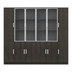 Multi-Section Office Storage and Display Cabinet