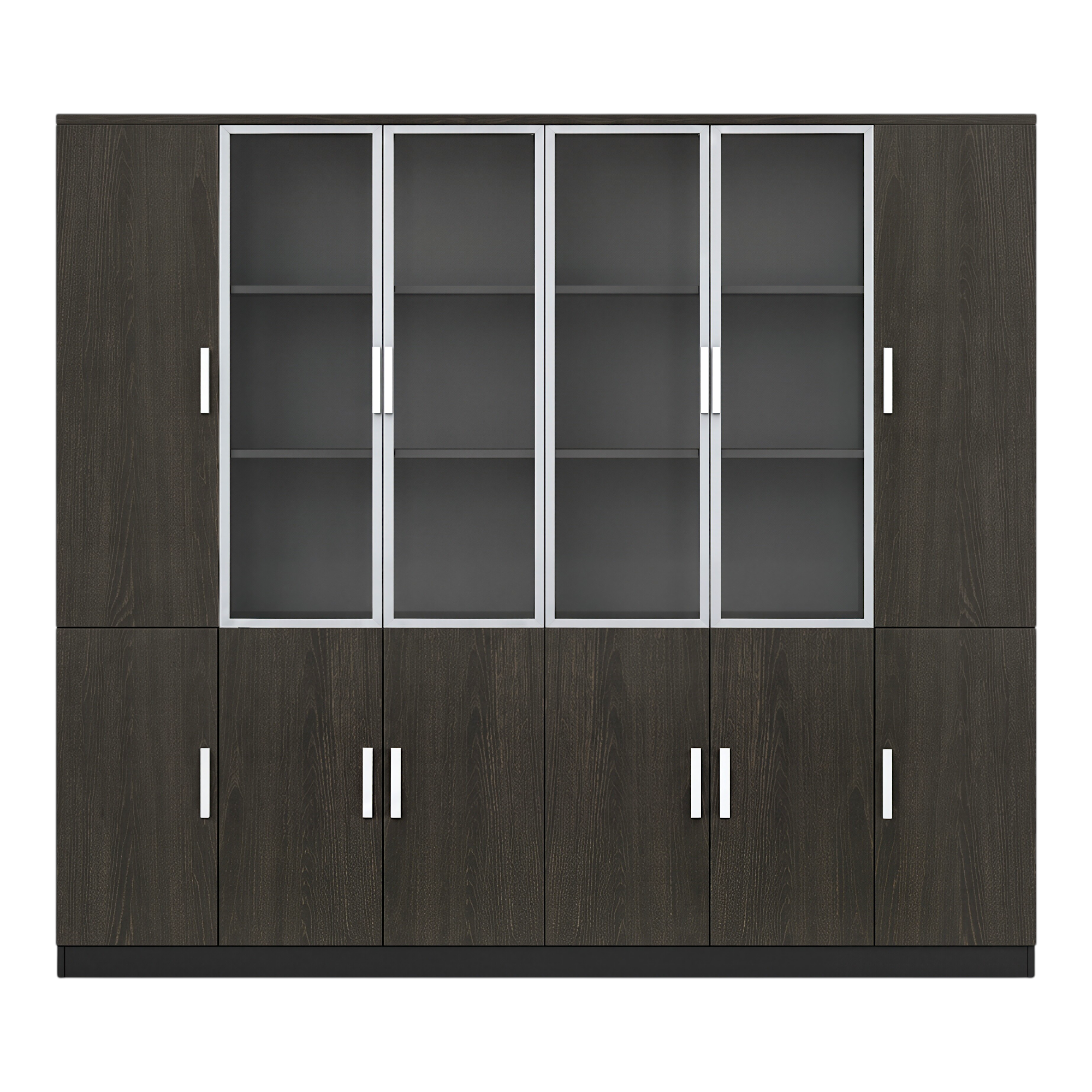 Multi-Section Office Storage and Display Cabinet