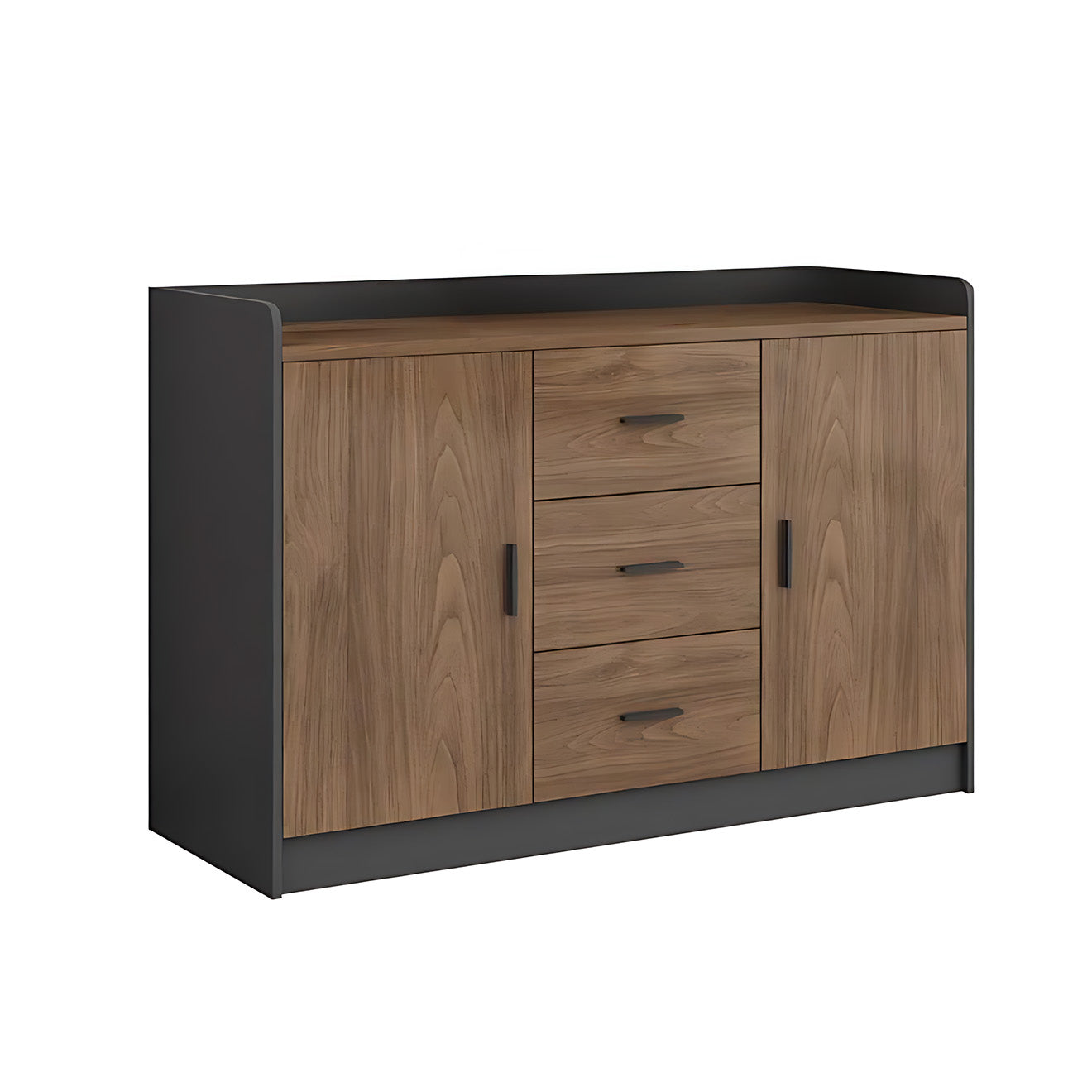 Modern Wood-Finish Office Storage Cabinet for Organised Workspaces