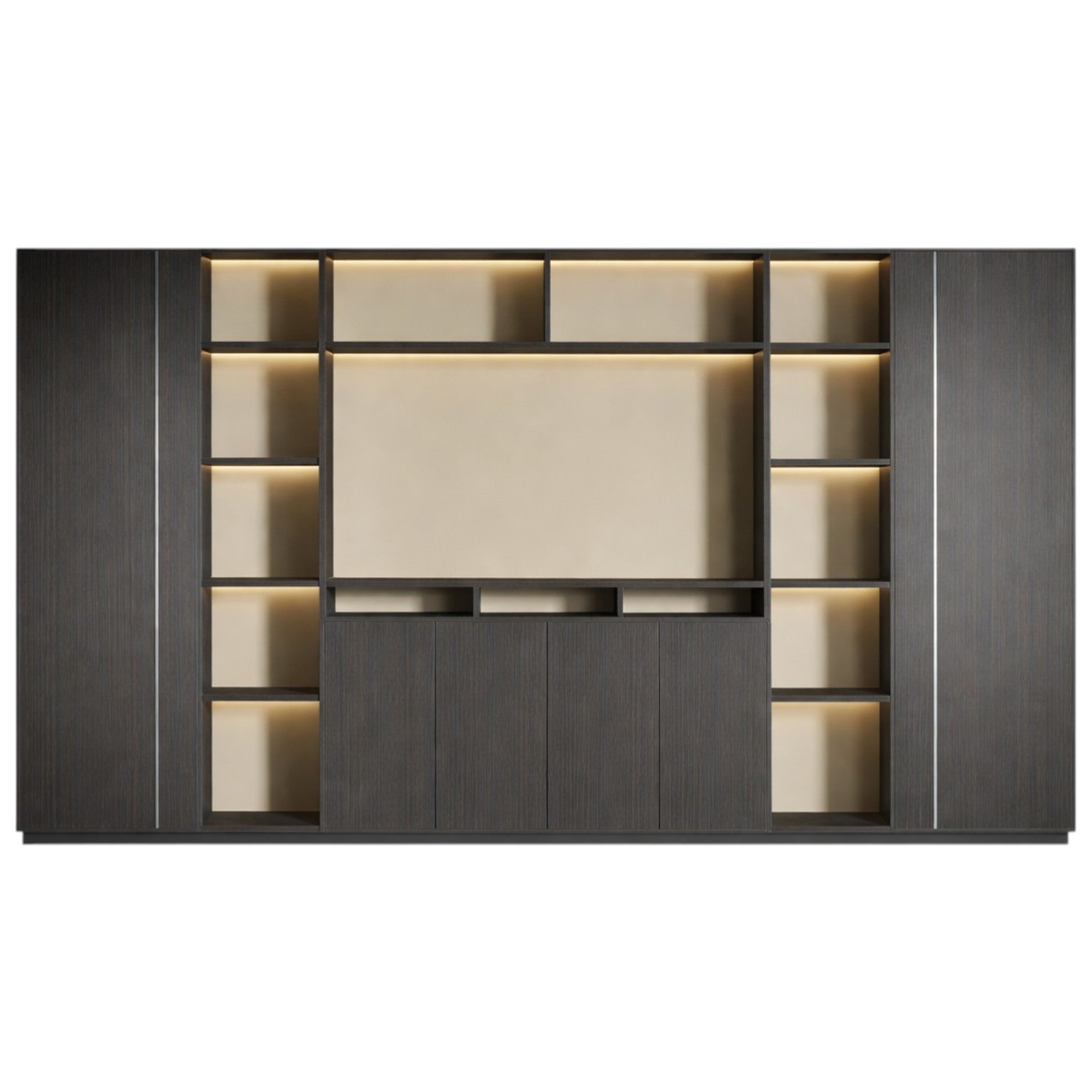 Executive Office Display and Storage Wall Unit