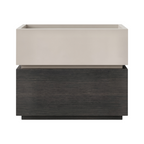 Contemporary Timber Bedside Cabinet with Raised Storage Tray