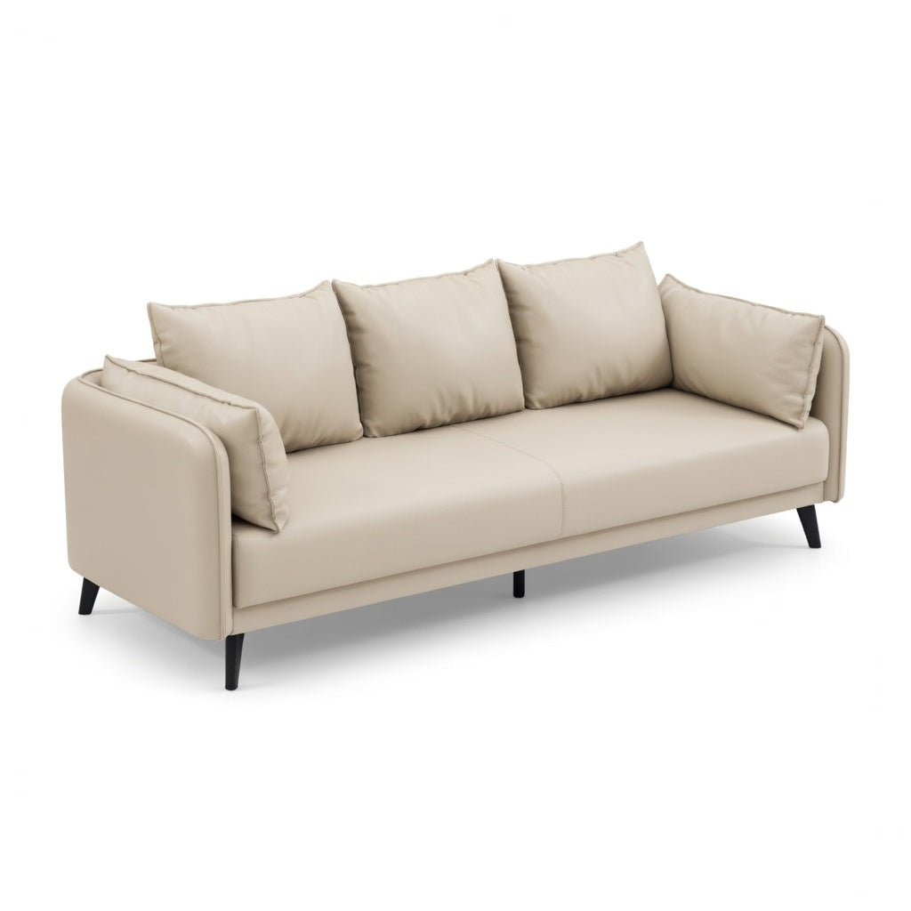Sleek Modern Office Sofa Minimalist Reception Area Couch Executive Guest Waiting Room Seating