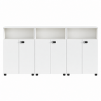Contemporary Modular Office Storage Cabinet with Secure Custom Option