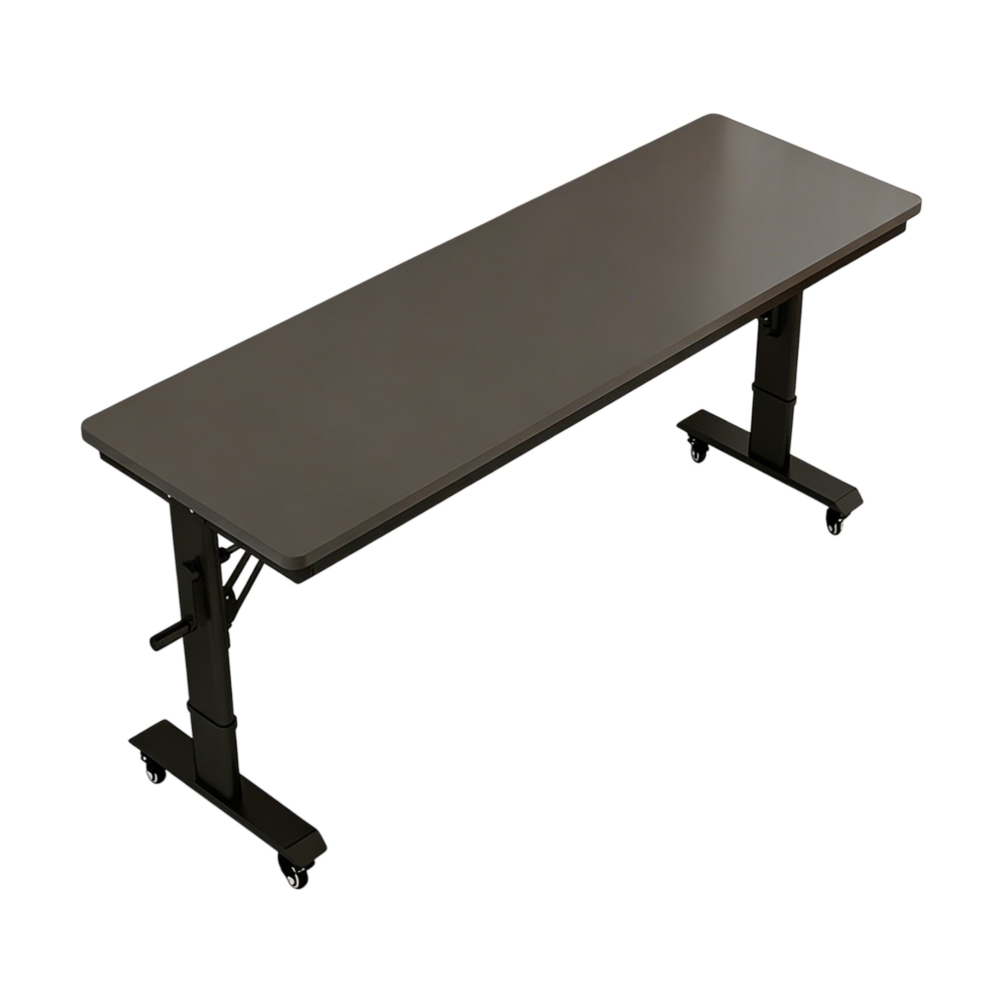 Adjustable Bedroom Desk with Raised Guard Rail