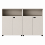 Contemporary Modular Office Storage Cabinet with Secure Custom Option