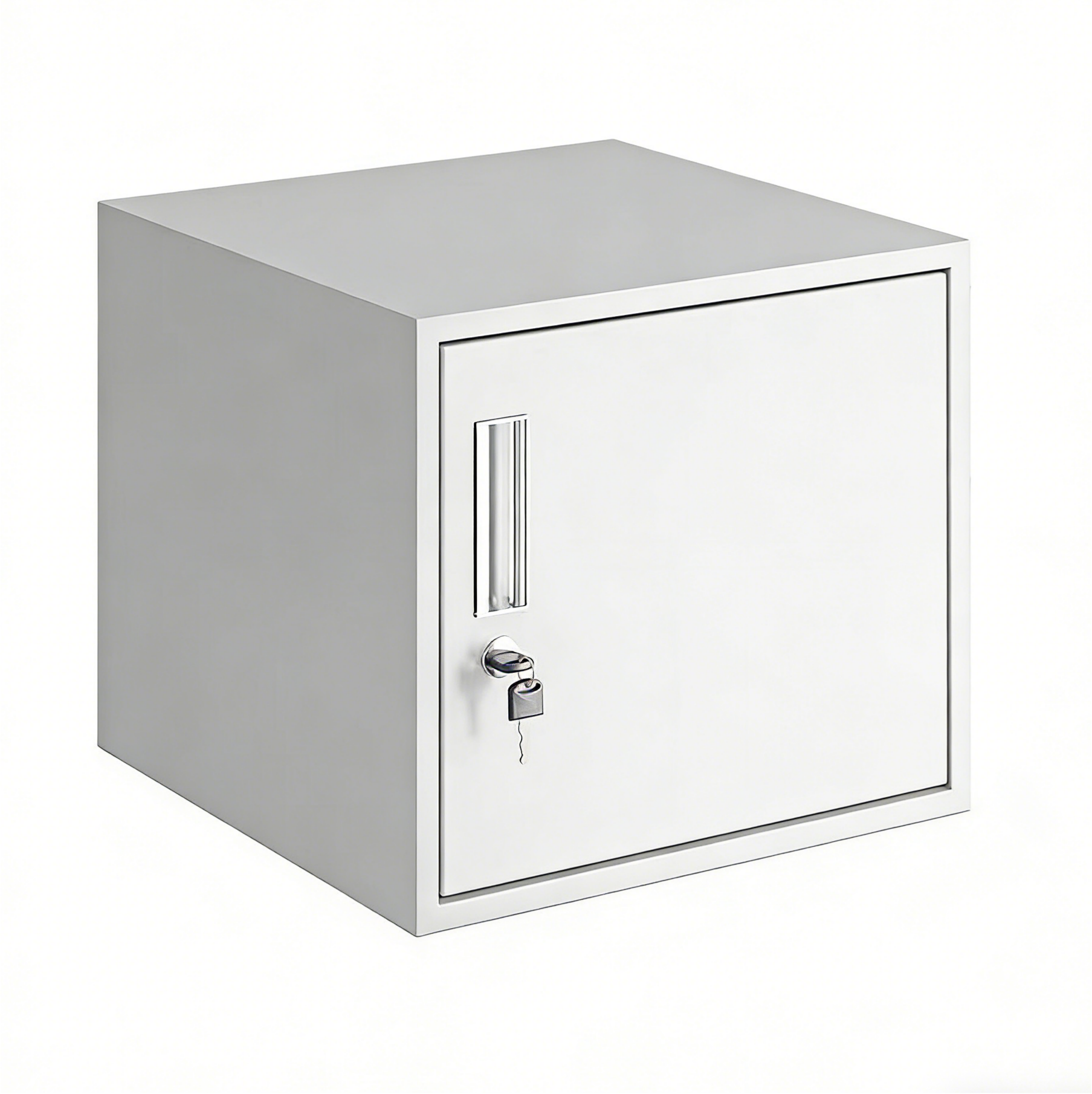 Slim Under Desk Lockable Office Storage Cabinet with Drawer