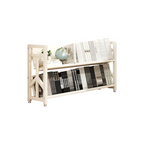 Adjustable Multi-Tier Bookcase With Slanted Shelves