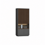 Modern Open-Shelved Executive Storage Cabinet