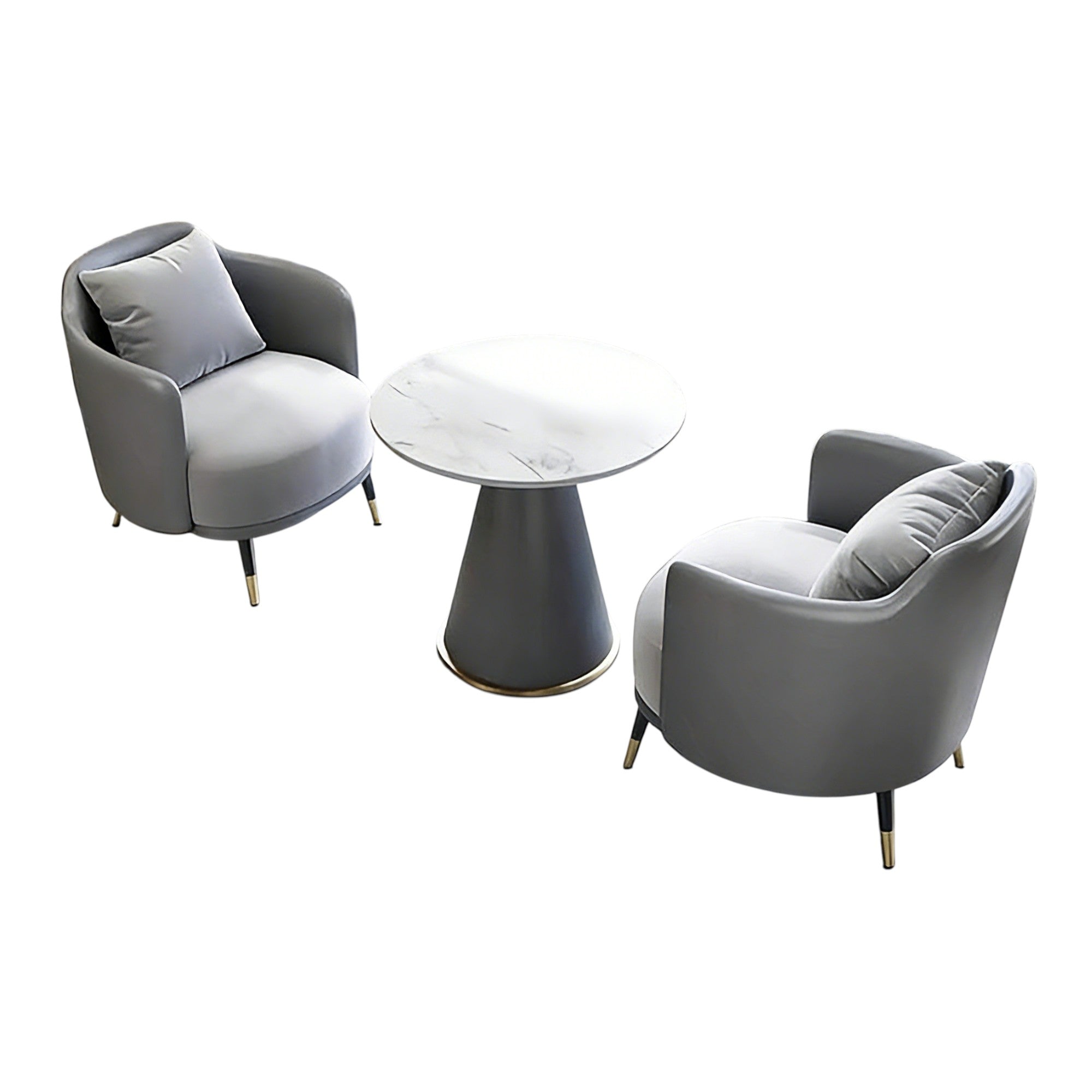 Commercial Lounge Chair Set with Side Table