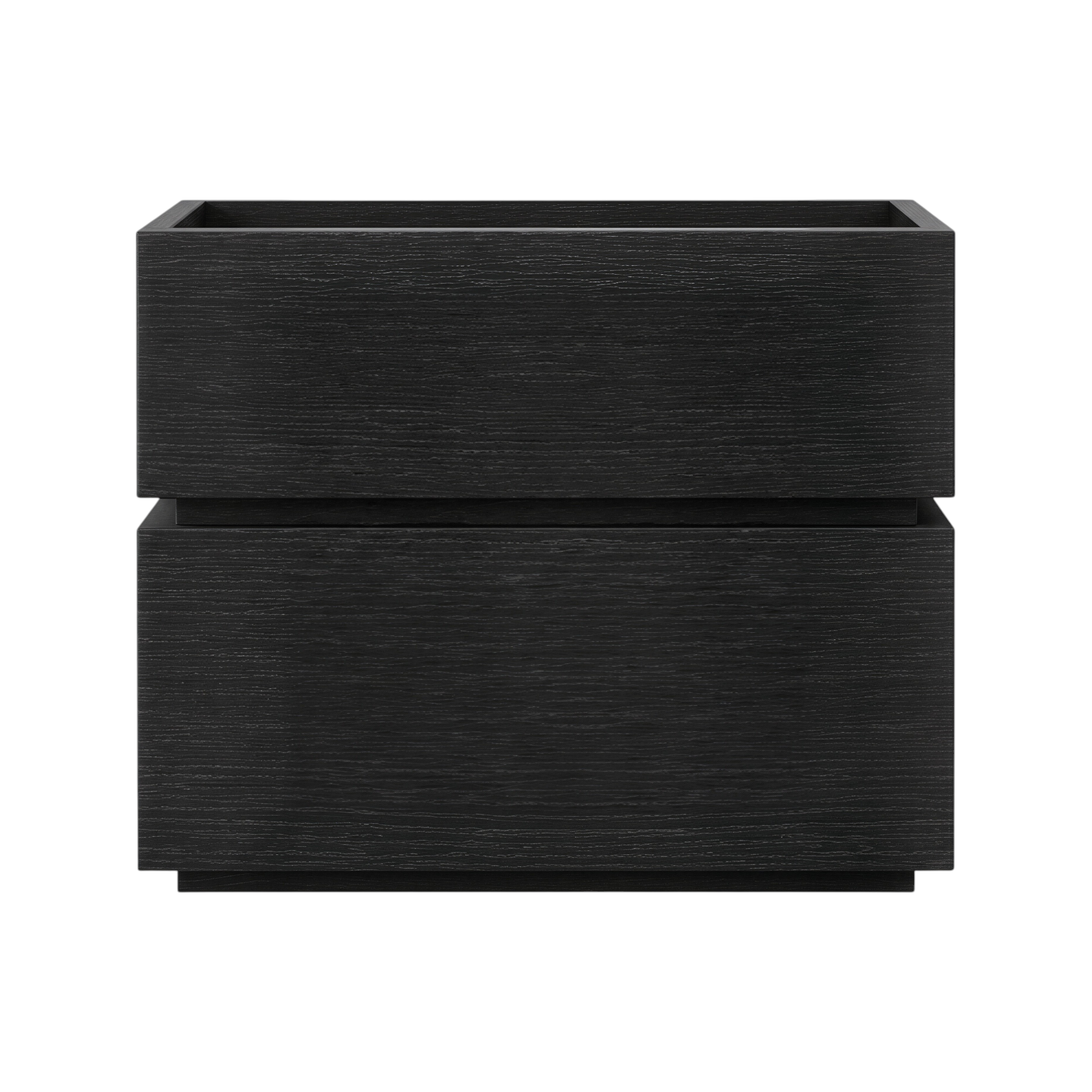 Contemporary Timber Bedside Cabinet with Raised Storage Tray