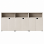 Contemporary Modular Office Storage Cabinet with Secure Custom Option