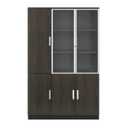 Multi-Section Office Storage and Display Cabinet