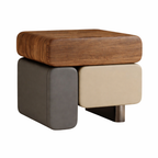 Designer Bedside Table in Walnut Look