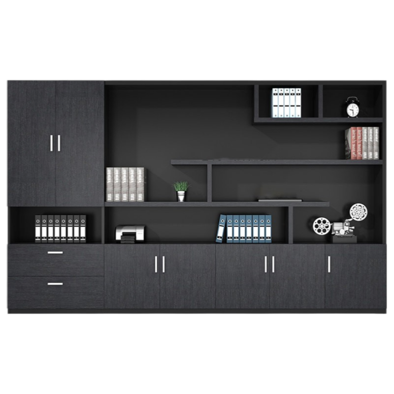 Modern Office Filing Cabinet Executive Large Storage Cupboard Bookcase with Shelves and Drawers