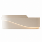 Modern Reception Desk with Ambient LED Lighting