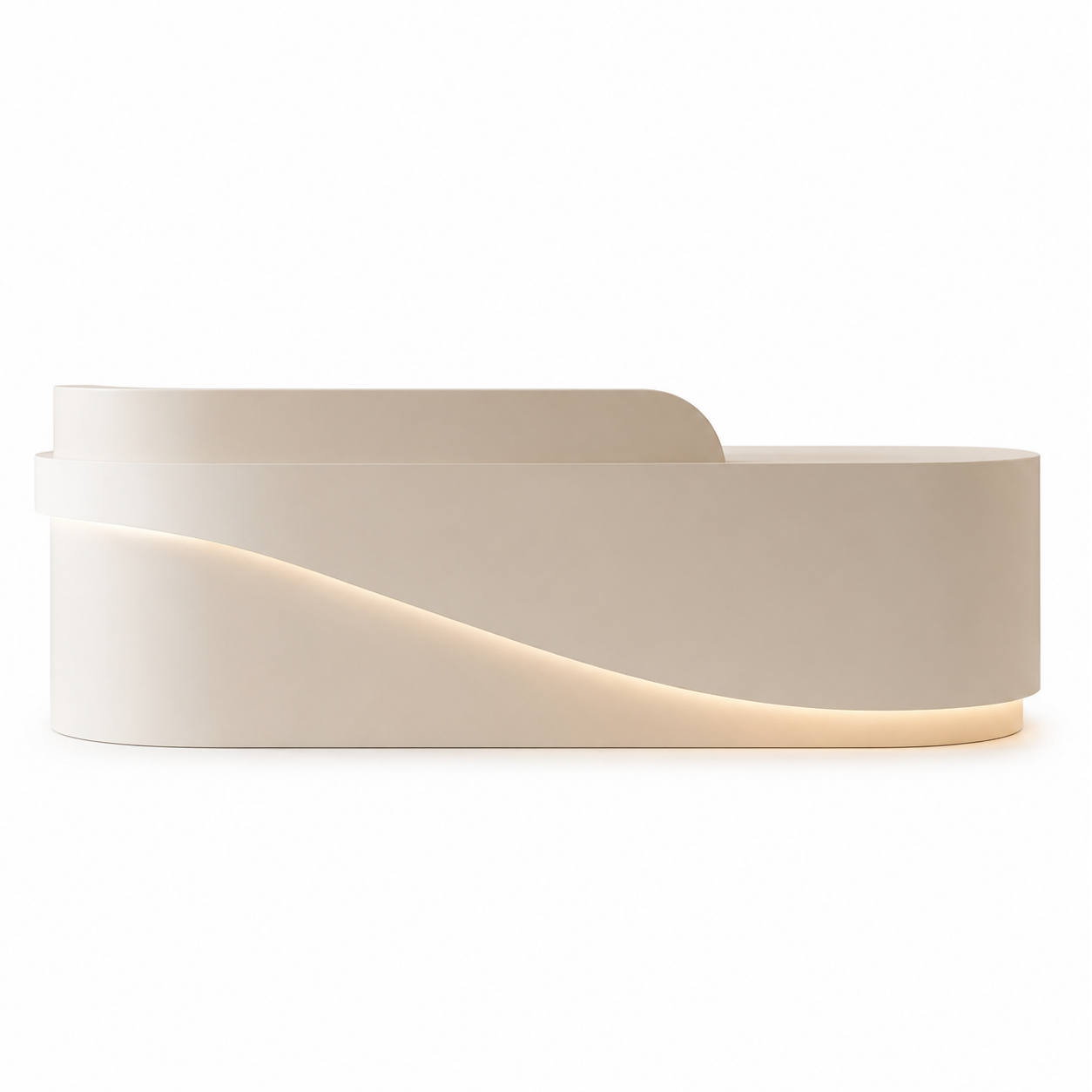 Modern Reception Desk with Ambient LED Lighting