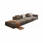Modern Modular L Shape Corner Sofa With Ottoman For Living Room