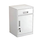 Slim Under Desk Lockable Office Storage Cabinet with Drawer