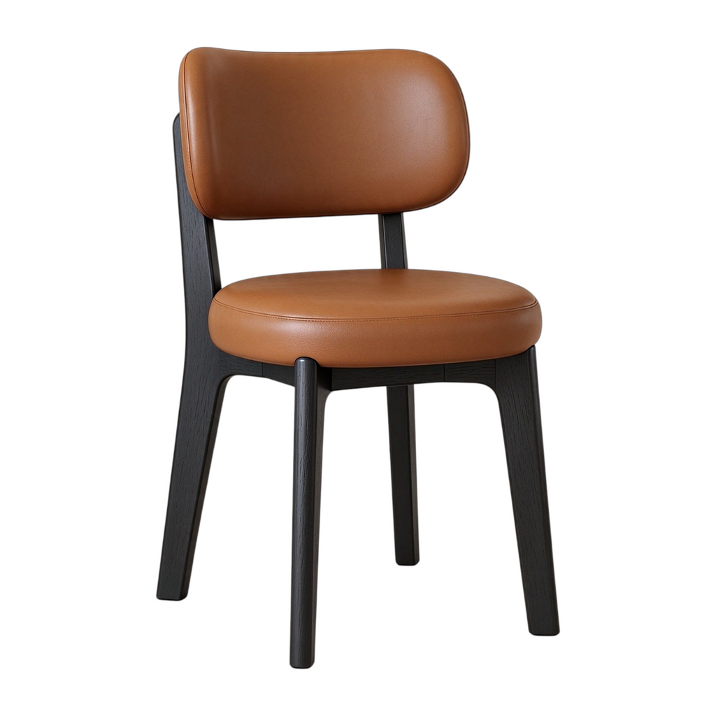 Modern Timber Dining Chair with Custom Upholstery Options