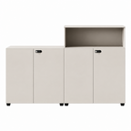 Contemporary Modular Office Storage Cabinet with Secure Custom Option