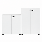 Contemporary Modular Office Storage Cabinet with Secure Custom Option