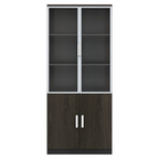 Multi-Section Office Storage and Display Cabinet