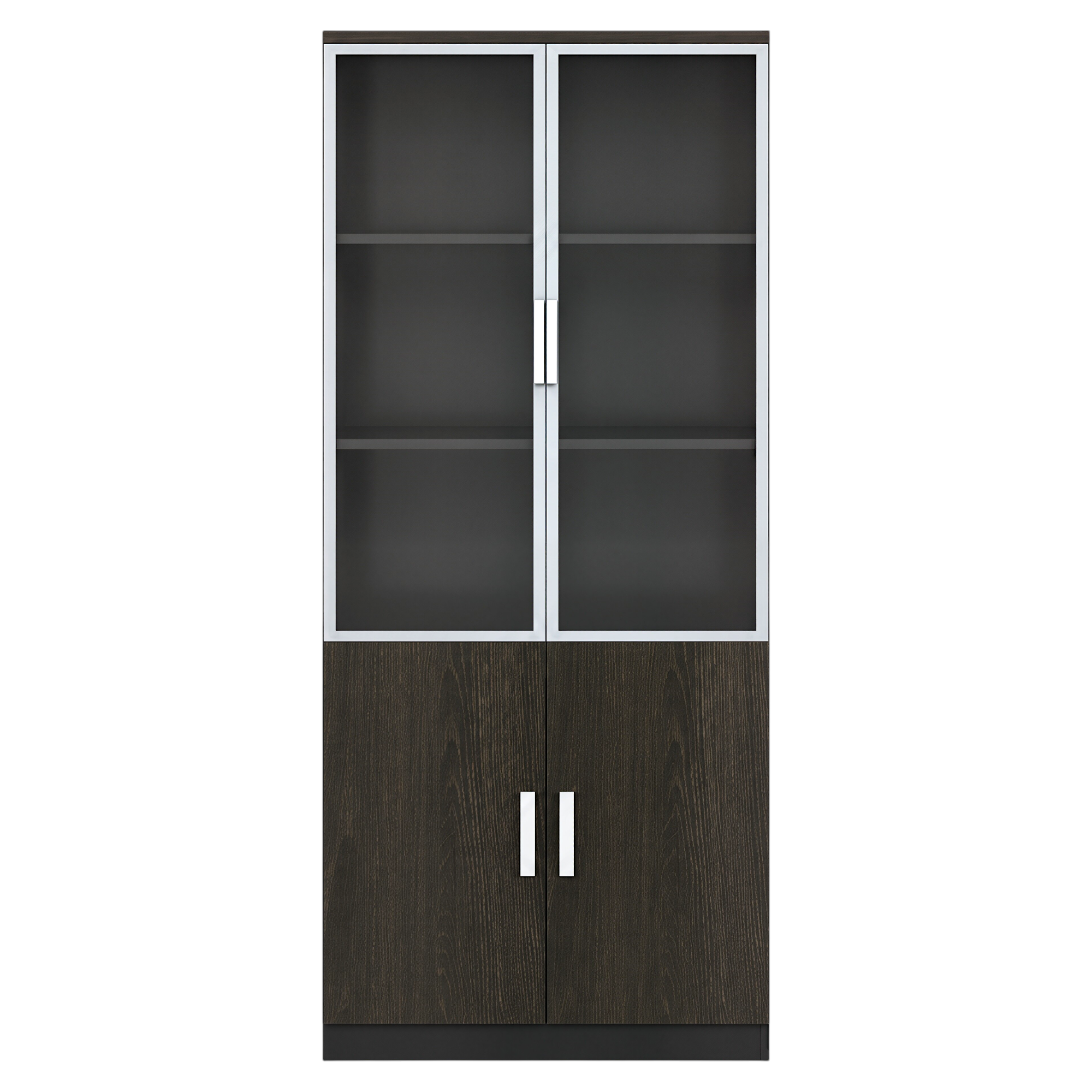 Multi-Section Office Storage and Display Cabinet