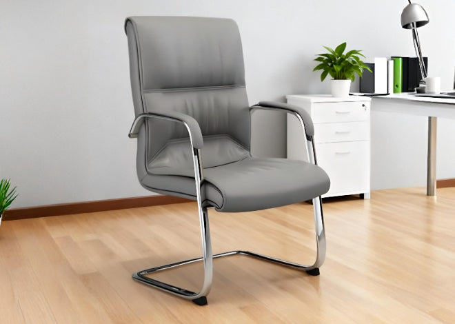 Contemporary Executive Chair with Stylish Chrome Frame and Premium Comfort