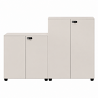 Contemporary Modular Office Storage Cabinet with Secure Custom Option