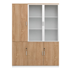 Multi-Section Office Storage and Display Cabinet