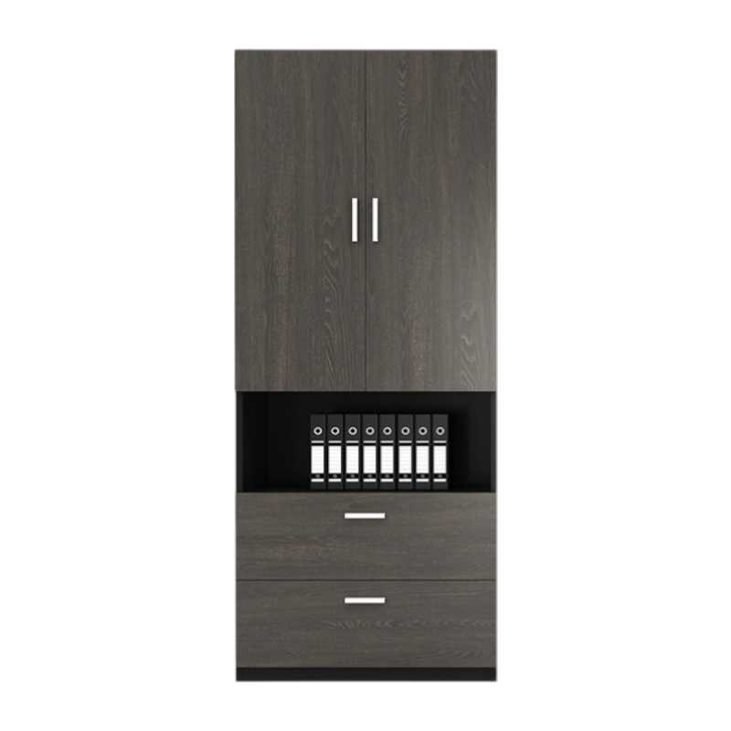Modern Office Filing Cabinet Executive Large Storage Cupboard Bookcase with Shelves and Drawers
