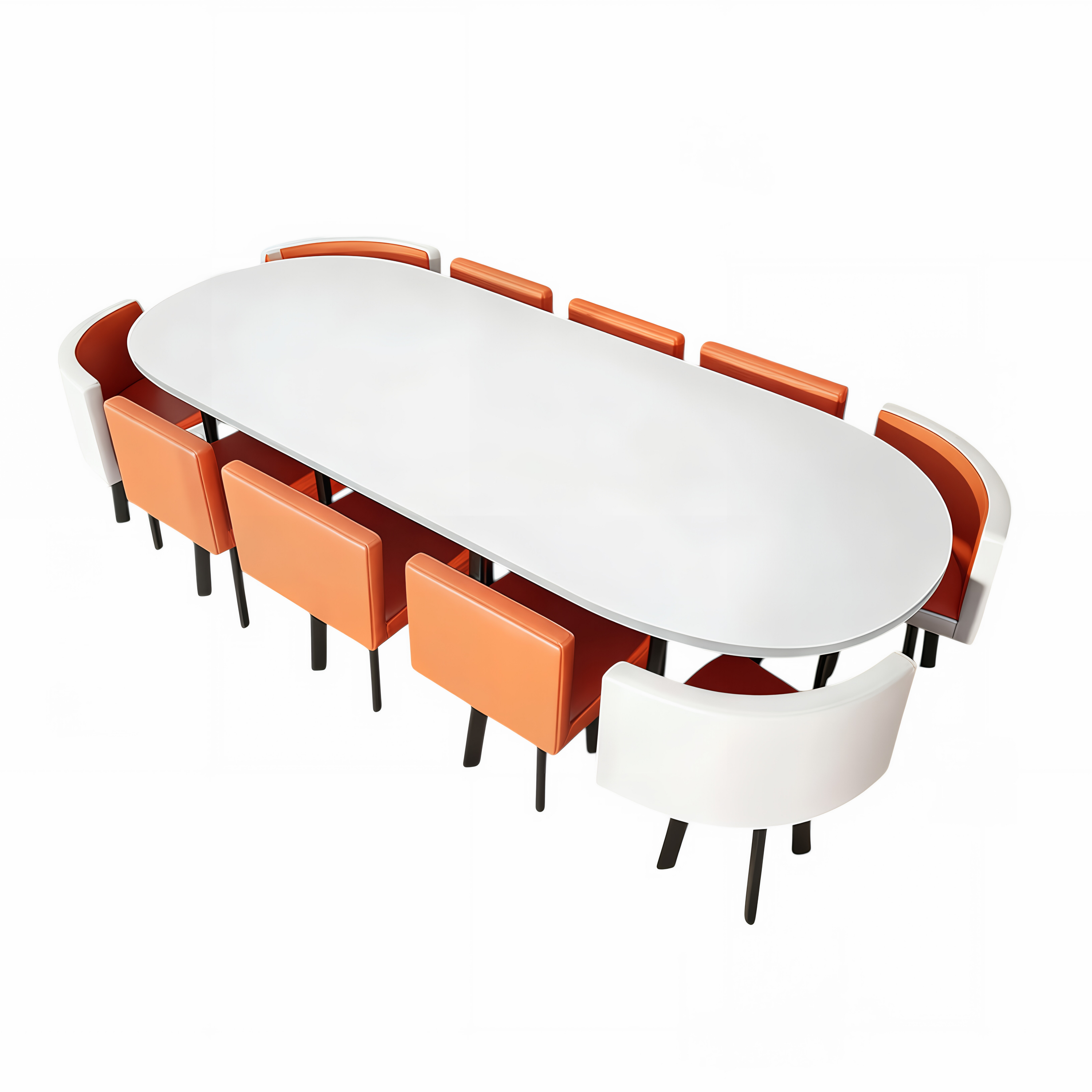 Premium Conference Table with Curved Ends