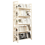 Adjustable Multi-Tier Bookcase With Slanted Shelves