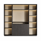 Executive Office Display and Storage Wall Unit