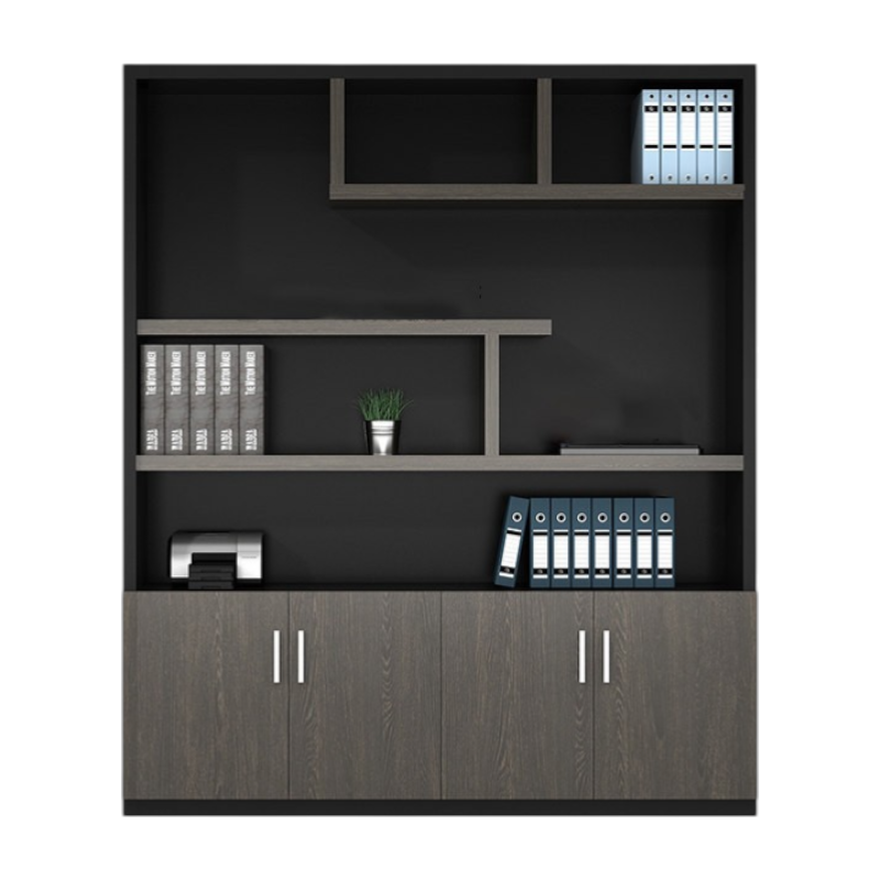 Modern Office Filing Cabinet Executive Large Storage Cupboard Bookcase with Shelves and Drawers
