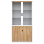 Multi-Section Office Storage and Display Cabinet
