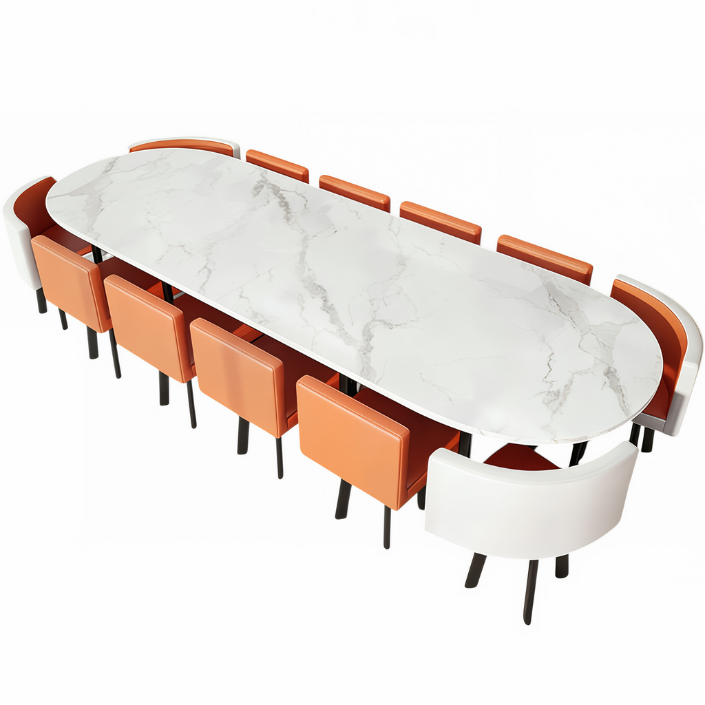 Premium Conference Table with Curved Ends