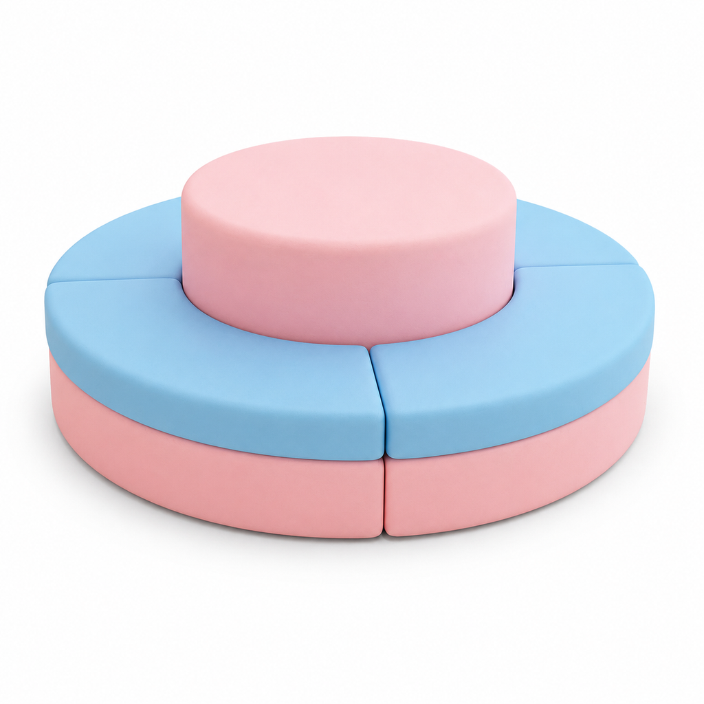 Agile Curved Modular Lounge Suite for Collaborative Breakout Areas and Modern Reception Spaces