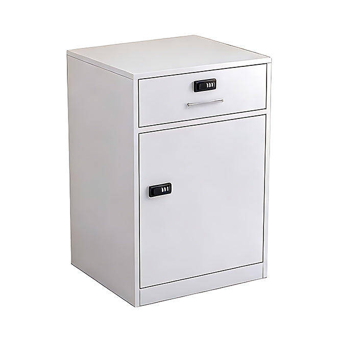 Slim Under Desk Lockable Office Storage Cabinet with Drawer