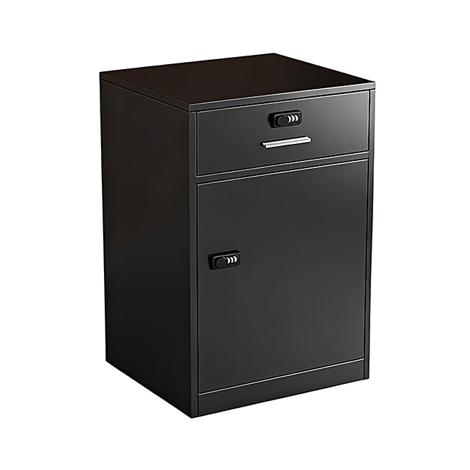 Slim Under Desk Lockable Office Storage Cabinet with Drawer