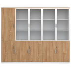 Multi-Section Office Storage and Display Cabinet