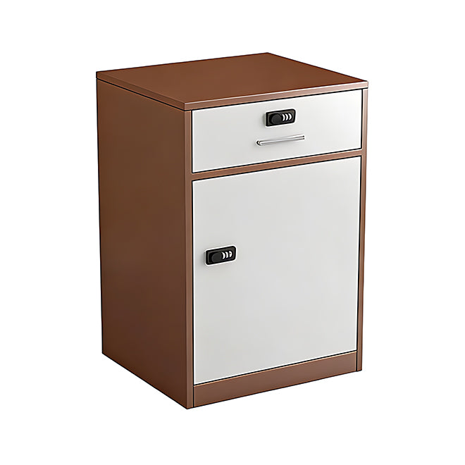 Slim Under Desk Lockable Office Storage Cabinet with Drawer