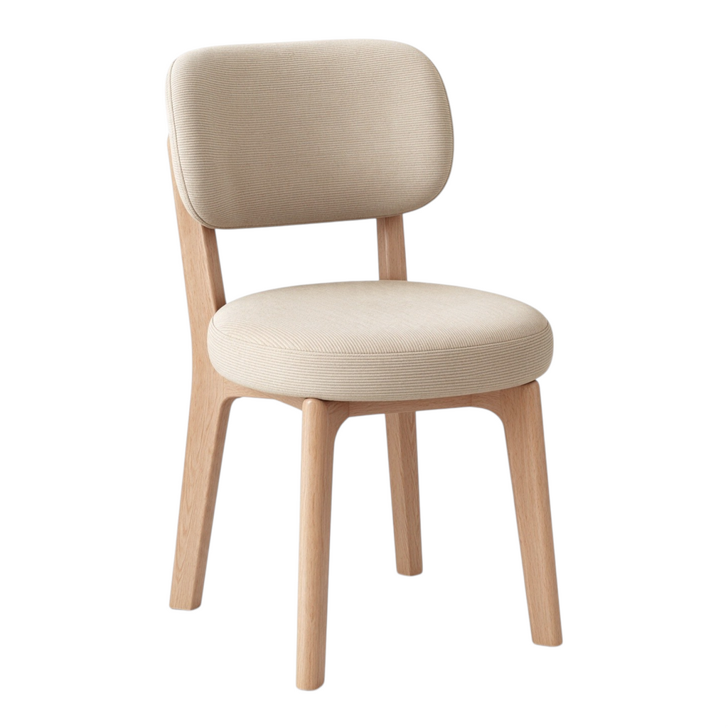 Modern Timber Dining Chair with Custom Upholstery Options