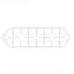 Conference table layout plan showing seating configuration for collaborative meeting spaces