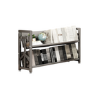 Adjustable Multi-Tier Bookcase With Slanted Shelves