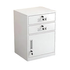 Slim Under Desk Lockable Office Storage Cabinet with Drawer