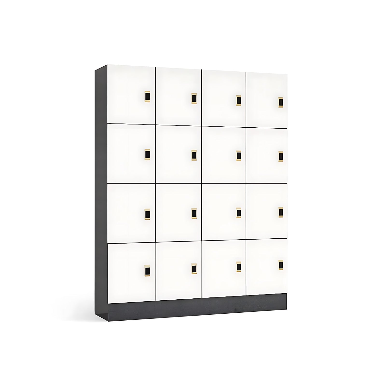 Lockable Wooden Storage Locker — Multi-compartment Storage Cabinet for Gyms, Spas and Staff Facilities